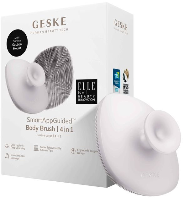 Акція на Электрощетка для тела Geske Body Brush 4 в 1 Starlight (GK000704SL01) від Stylus