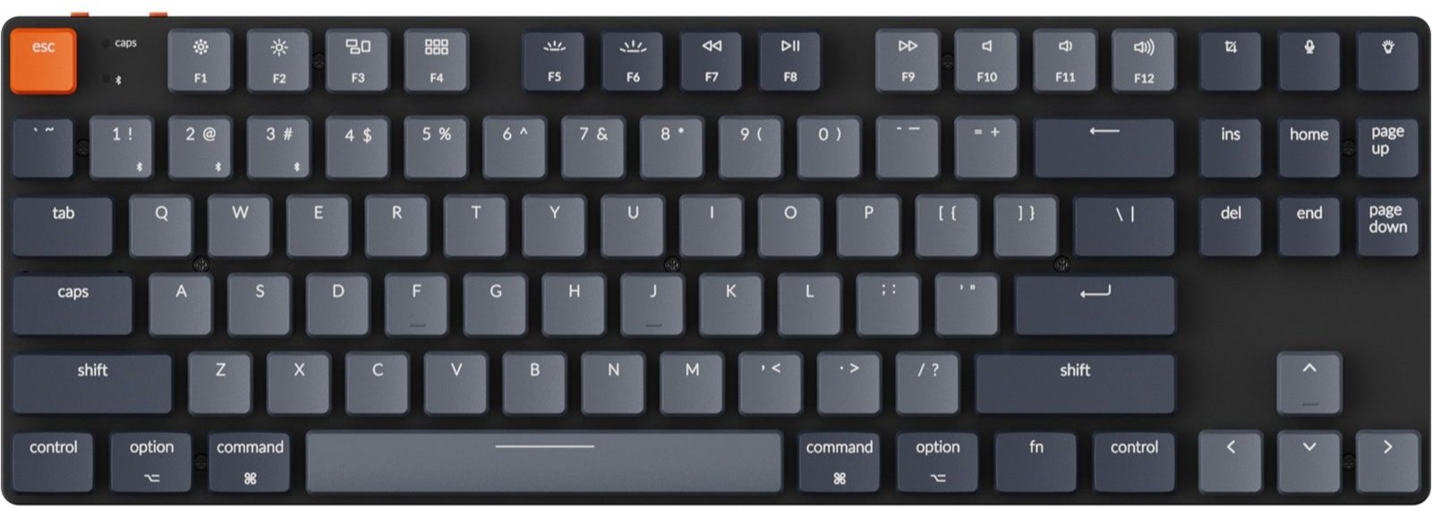 Акція на Keychron K1 87 keys, Gateron Red, White LED, Black (L1_KEYCHRON) від Stylus