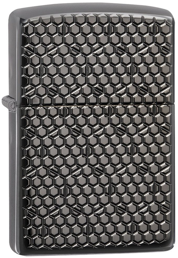 

Запальничка Zippo Armor Black Ice Hexagon Design 49021