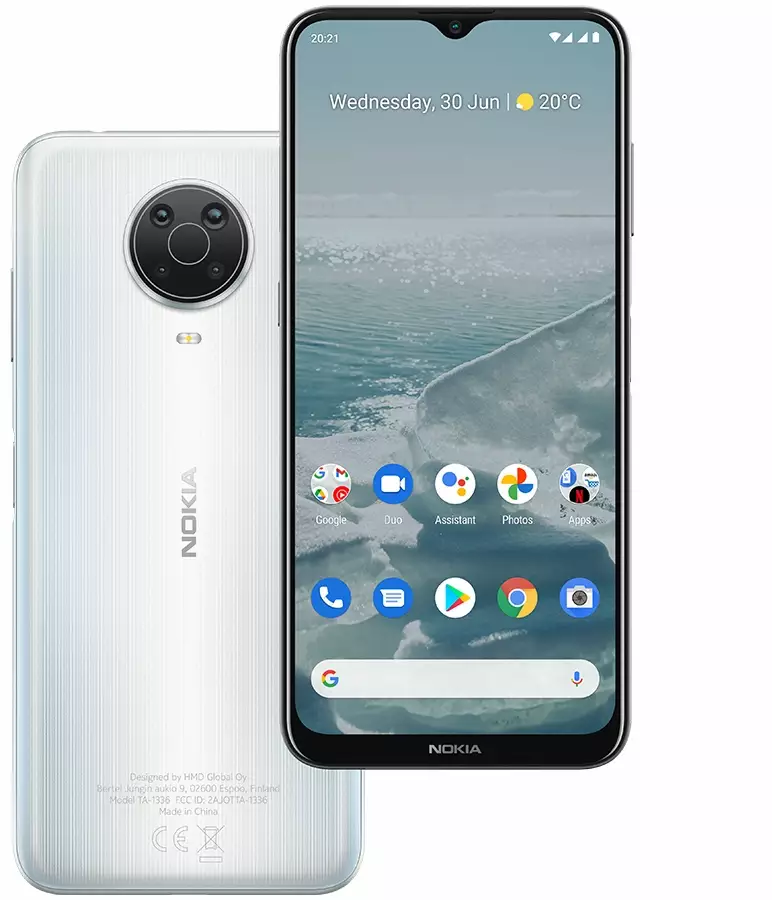 

Смартфон Nokia G20 4/64 Gb Silver Approved Вітринний зразок