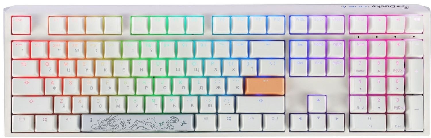 Акція на Ducky One 3 Cherry Mx Blue Rgb White Ua (DKON2108ST-CUAPXPWWWSC1) від Stylus