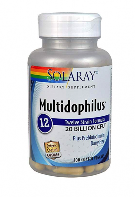 Акція на Solaray Multidophilus 12, 20 Billion CFU, 100 Coated Vegcaps (SOR-49300) від Stylus