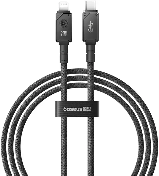 Акція на Baseus Cable USB-C to Lightning Unbreakable Series Fast Charging 1m Black (P10355803111-00) від Stylus