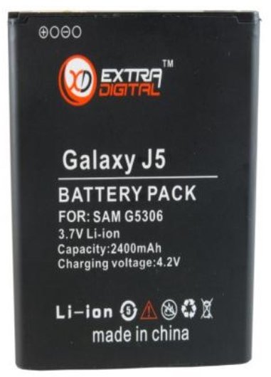 Акція на Аккумулятор ExtraDigital for Samsung Galaxy J5 J500H/DS (2400 mAh) - EB-BG530CBE від Stylus