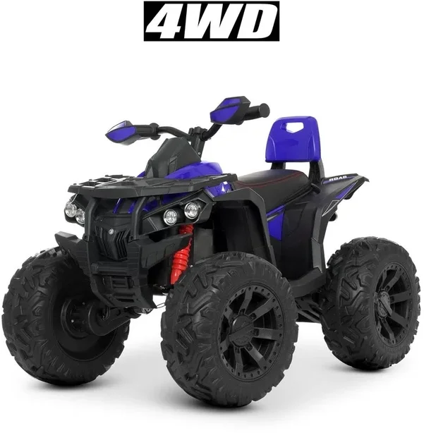 Акція на Детский электроквадроцикл Bambi Racer 180W 4WD синий (M 4795EBLR-4) від Stylus