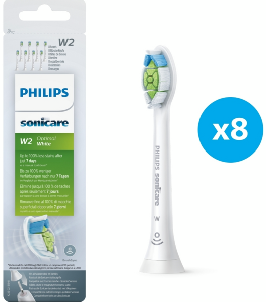 Акція на Насадка для электрической зубной щетки Philips Sonicare W2 Optimal White HX6068/12 від Stylus