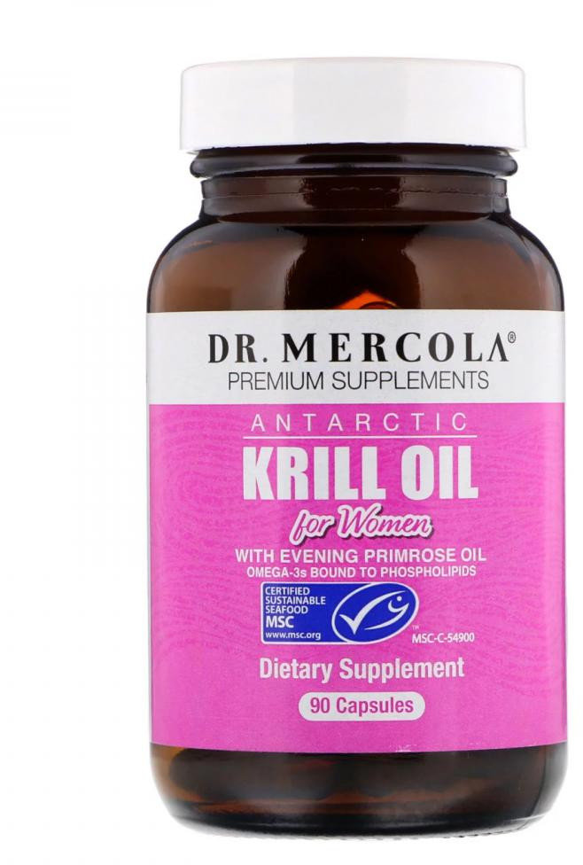 Акція на Dr. Mercola Antarctic Krill Oil for Women 90 Caps Масло криля для женщин від Stylus