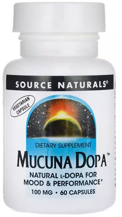 Акція на Source Naturals Mucuna Dopa Мукуна Жгучая 60 капсул від Stylus