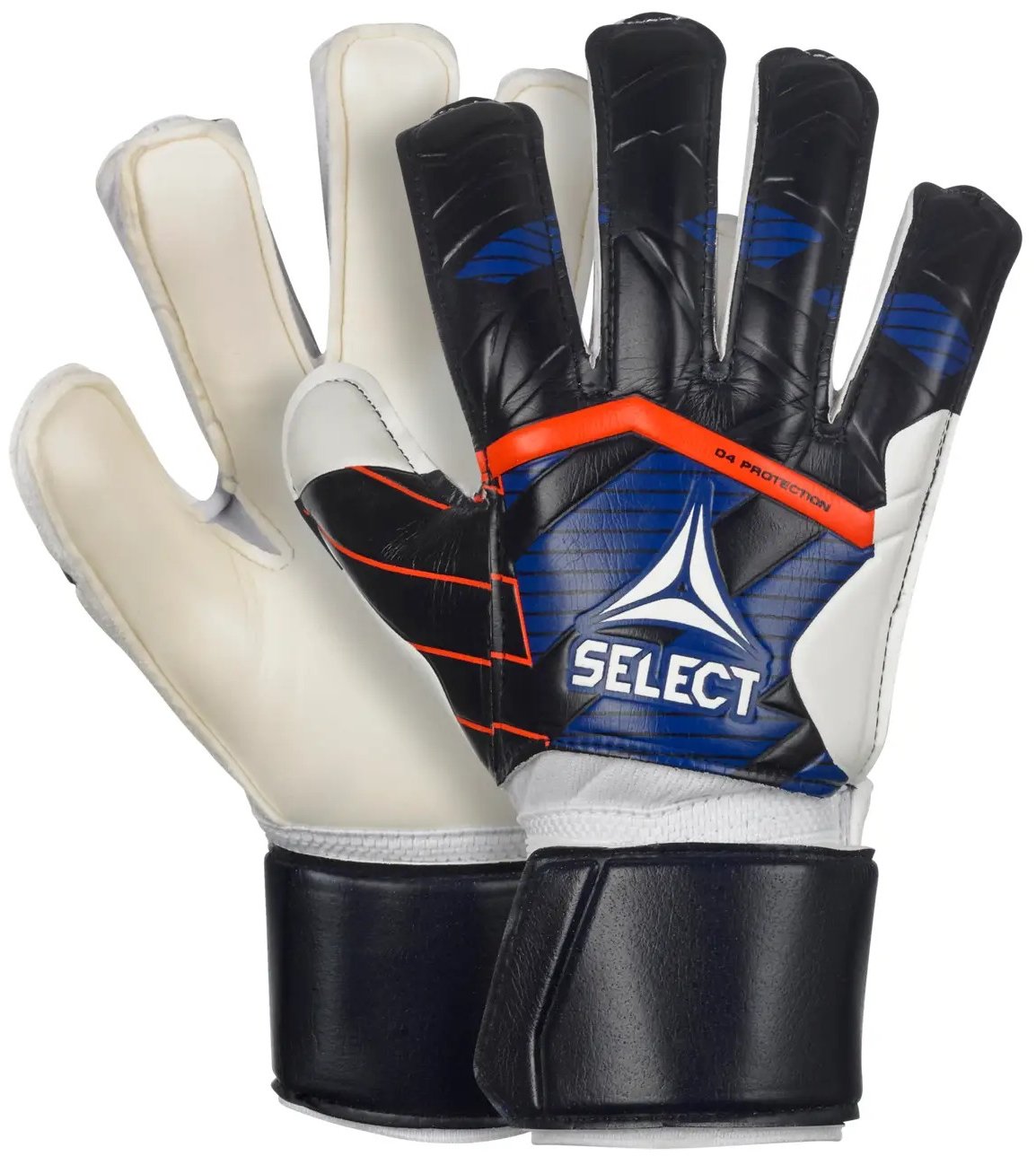 

Перчатки вратарские Select Goalkeeper Gloves 04PROTECTION v24 синий, белый Дет 5 (16 см) (601041-202)