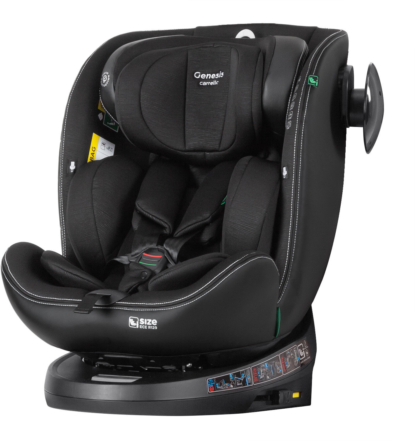 

Автокрісло Carrello Genesis CRL-12810 Absolute Black i-Size Isofix з поворотом