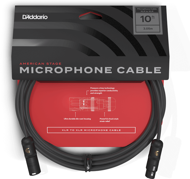 

Мікрофонний кабель D'addario PW-AMSM-10 American Stage Microphone Cable (3m)