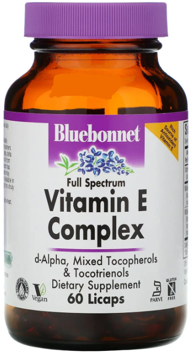 

Bluebonnet Nutrition Vitamin E Complex Комплекс Вітаміну E 60 капсул