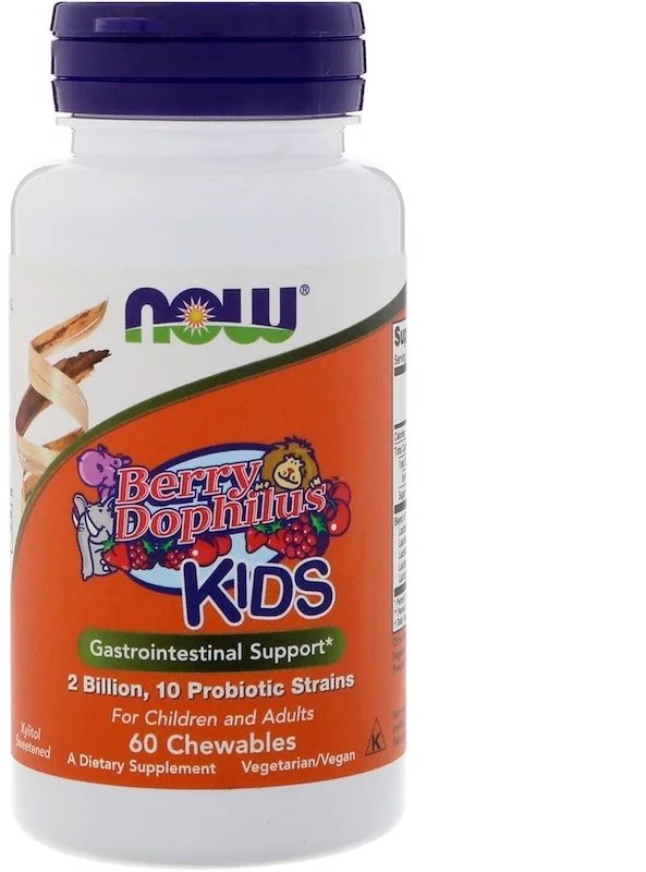 Акція на Now Foods Berrydophilus 2 Billion 60 Loz Пробиотики (дофилус) вкус ягод від Stylus