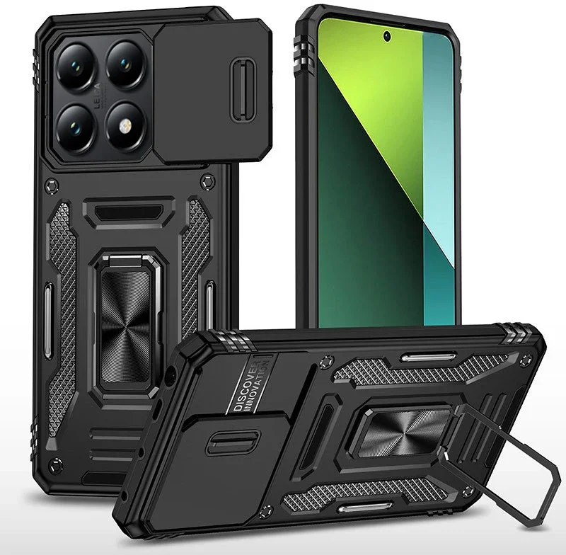 

Mobile Case Camshield Army Ring Black for Xiaomi 14T