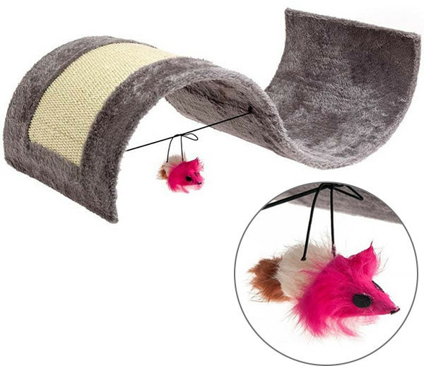 

Когтеточка Flamingo Kitty Wave для котов с игрушкой волна 50.5х30.5х17.5 см (43808)
