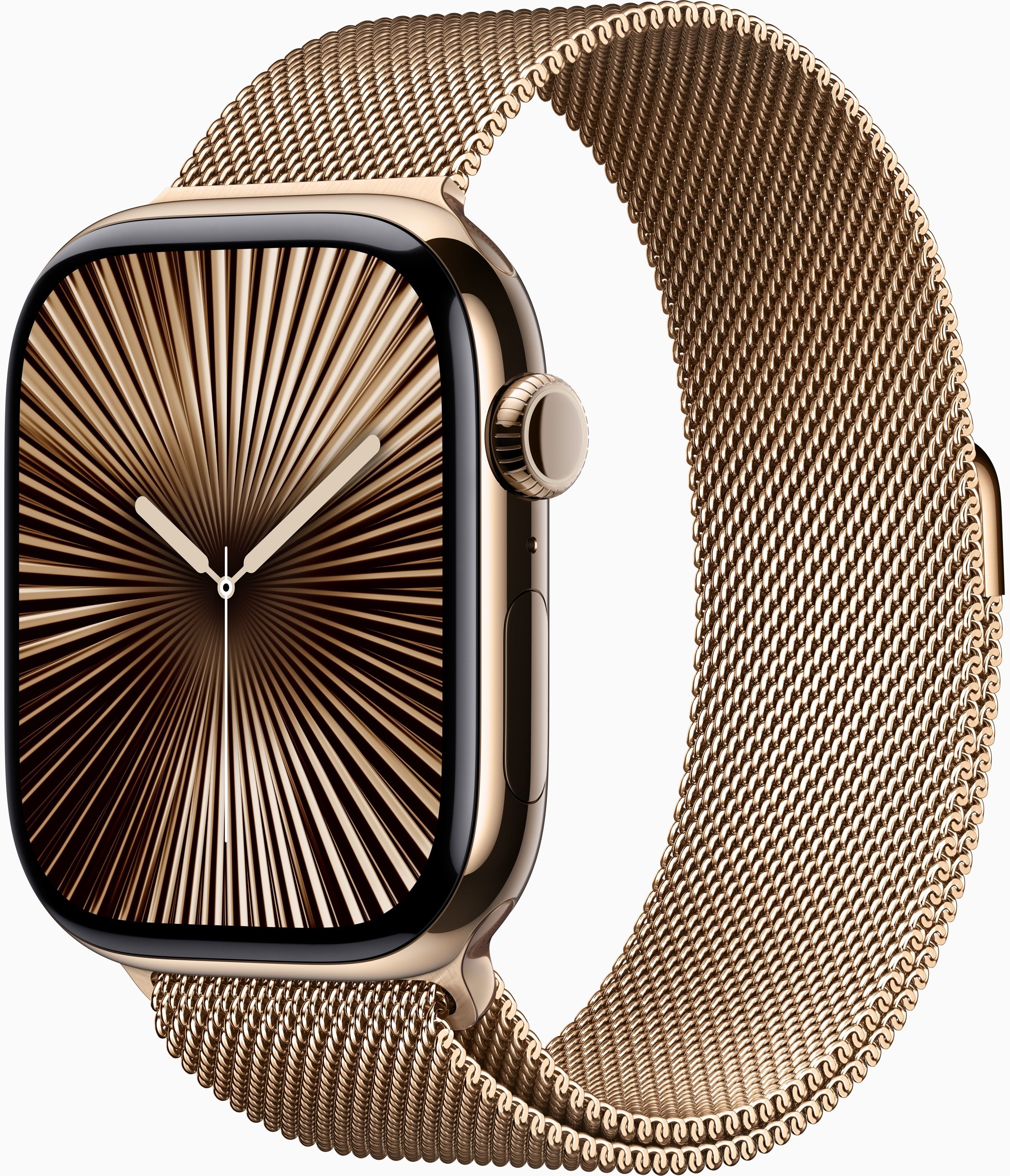 

Apple Watch Series 10 46mm GPS+LTE Gold Titanium Case з Gold Milanese Loop - M/L (MX003)