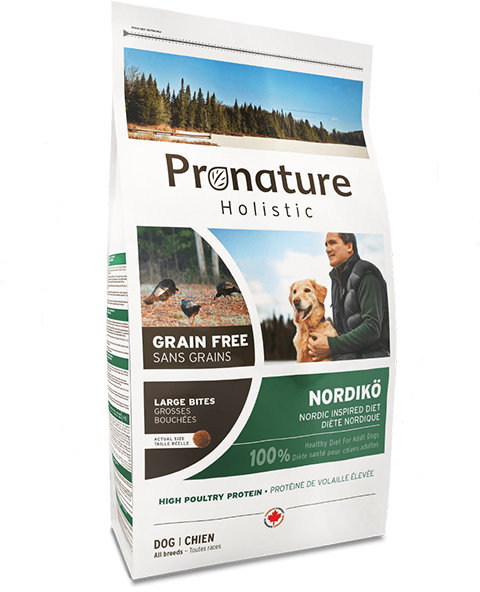 

Сухой беззерновой корм Pronature Holistic Nordikо Large Bites для собак средних и крупных пород с индейкой и ягодами 12 кг