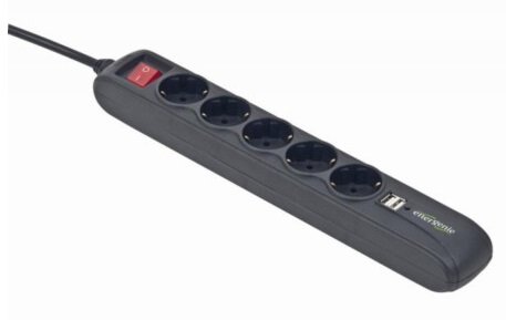 

EnerGenie SPG5-U2-5 Power strip with Usb charger, 5 sockets, (SPG5-U2-5)