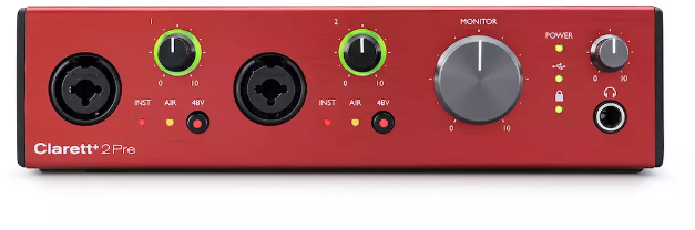 

Аудіоінтерфейс Focusrite Clarett+ 2Pre