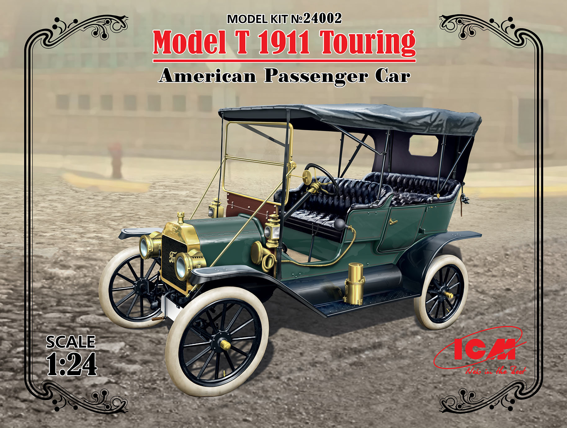 

Американский пассажирский автомобиль Model T 1911 Touring, American Passenger Car (ICM24002)