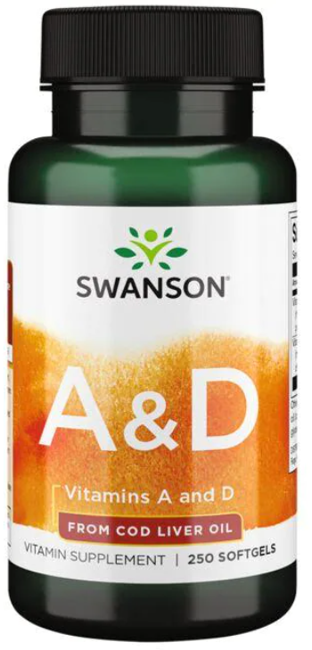 

Swanson Vitamin A & D Витамины А и D 250 гелевых капсул