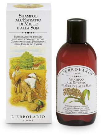 Акция на L'Erbolario Shampoo All'Estratto Di Miglio E Alla Soja Шампунь 200 ml от Stylus