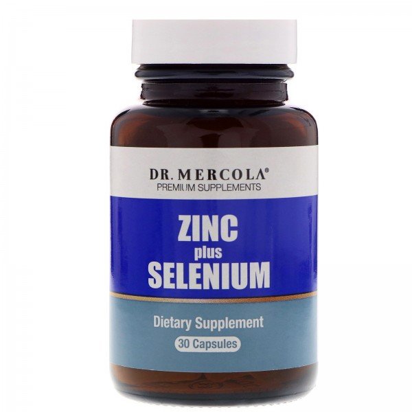 Акція на Dr. Mercola Zinc Plus Selenium Цинк и селен 30 капсул від Stylus