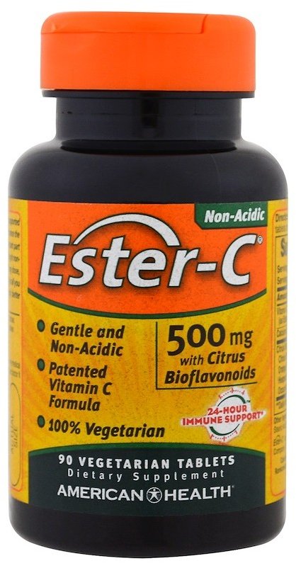 

American Health Ester-C, 500 mg, 90 Vegetarian Tablets (AMH-16971)