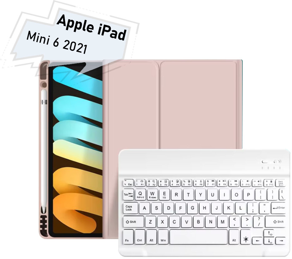 

BeCover Case Smart Keyboard Pink for iPad Mini 6 2021 (712990)