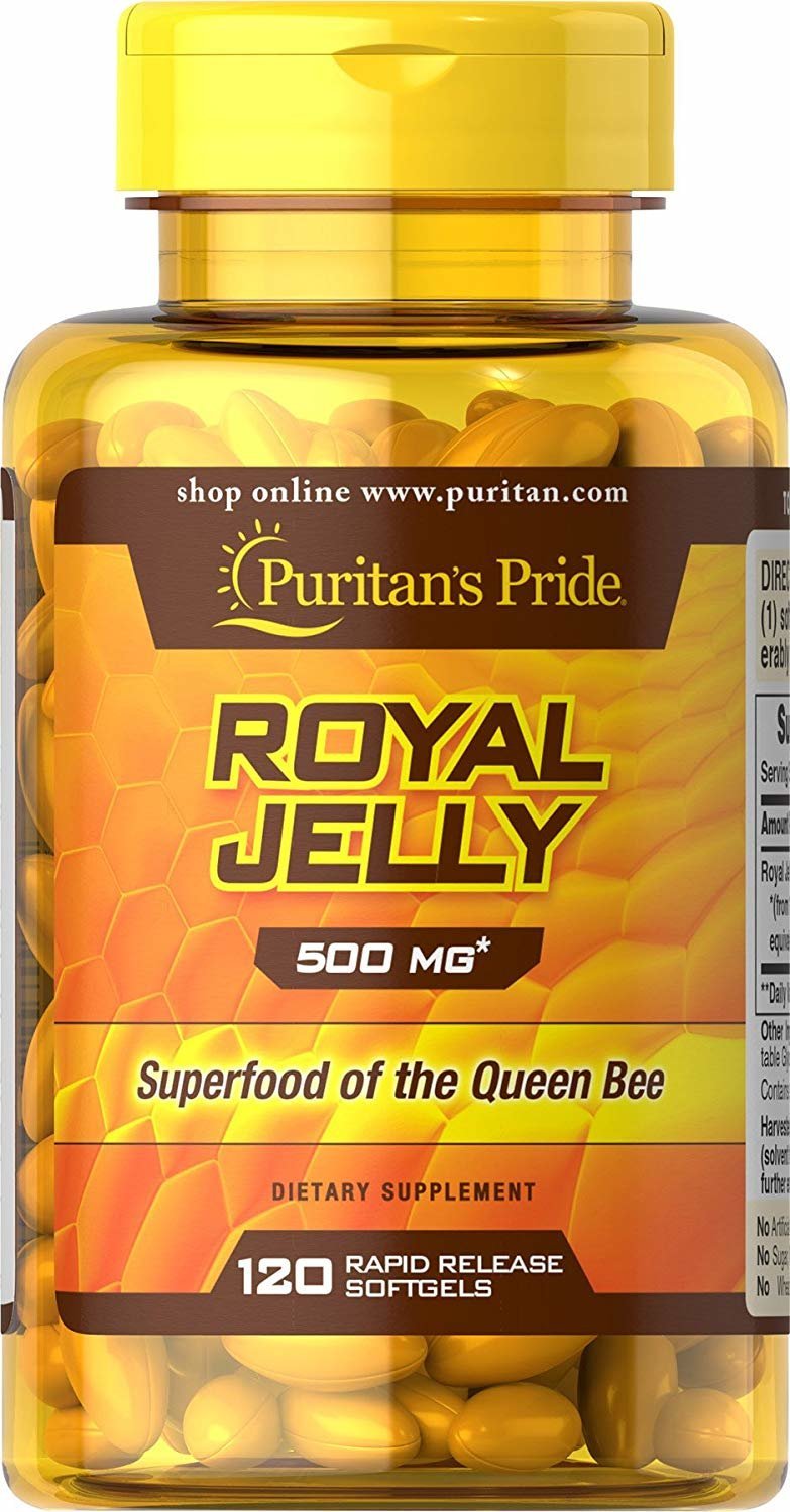 

Puritan's Pride Royal Jelly 500 mg-120 Softgels