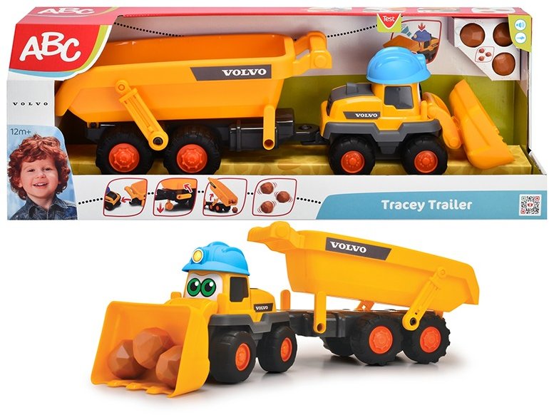 Акція на Автомодель Dickie toys АВС Трактор Вольво Трейси 65 см (4119007) від Stylus