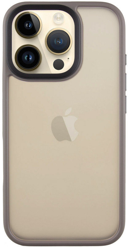 

Mobile Case TPU+PC Metal Buttons Grey для iPhone 16 Pro
