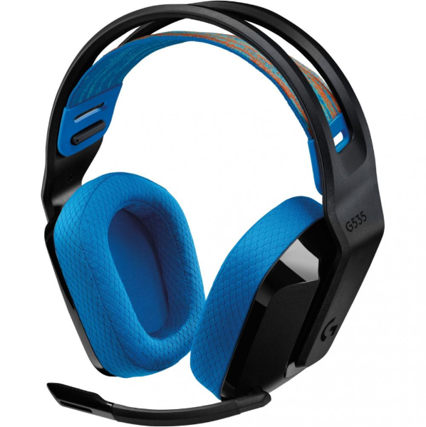 Акція на Logitech G535 Lightspeed Wireless Black/Blue (939-002219) від Y.UA