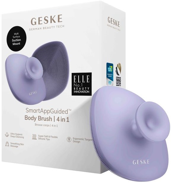 Акція на Электрощетка для тела Geske Body Brush 4 в 1 Purple (GK000704PL01) від Stylus