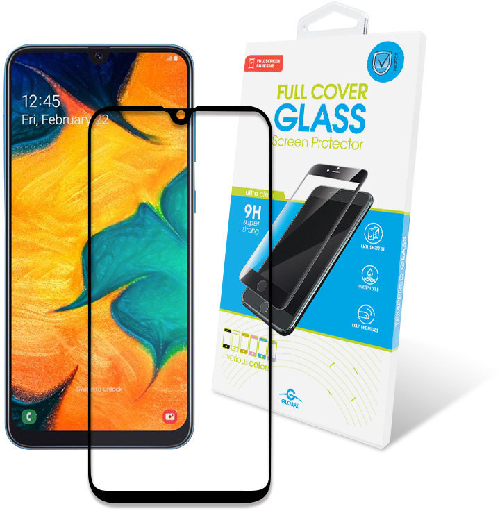 

Global Tempered Glass Full Glue Black for Samsung A305 Galaxy A30