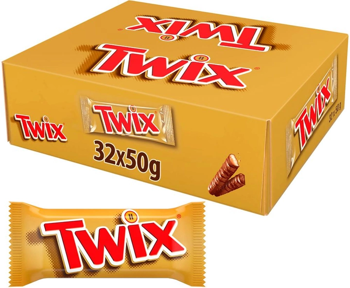 

Упаковка батончиков Twix в молочном шоколаде 32х50 г (УП5000159459235)