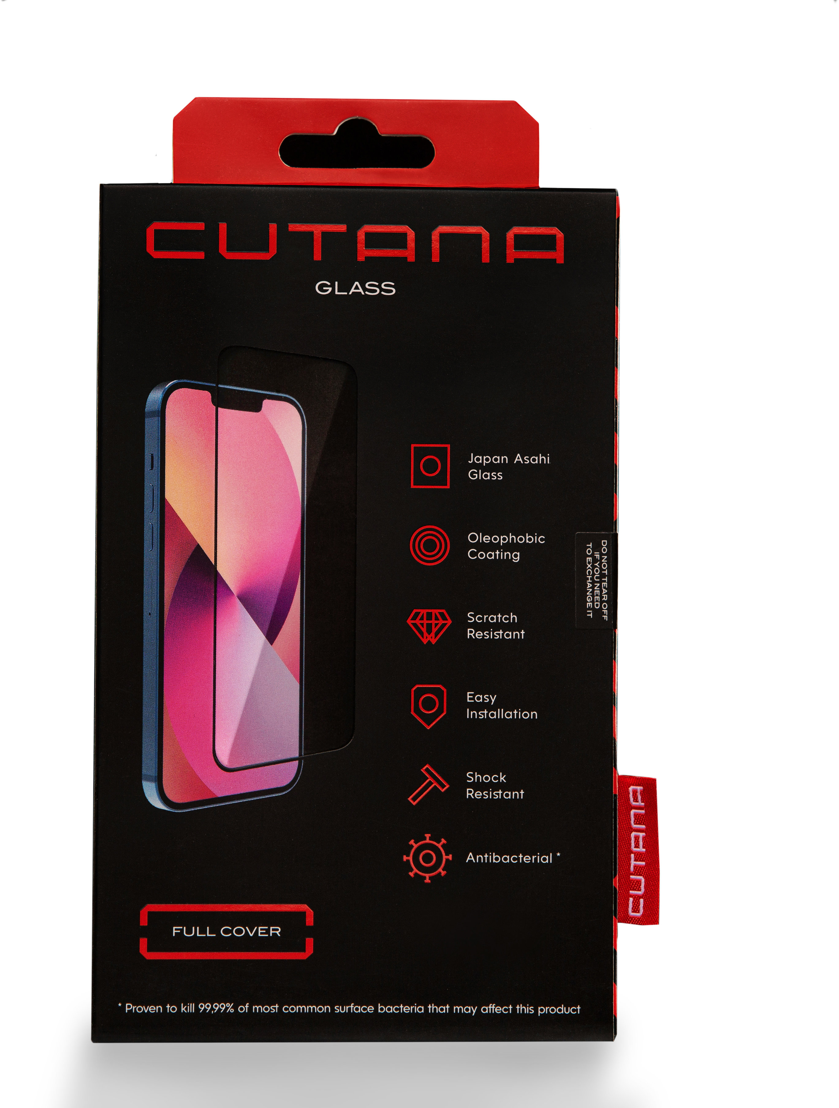 

Cutana Tempered Glass Antibacterial Full Coverage Black для iPhone 16 Pro Max