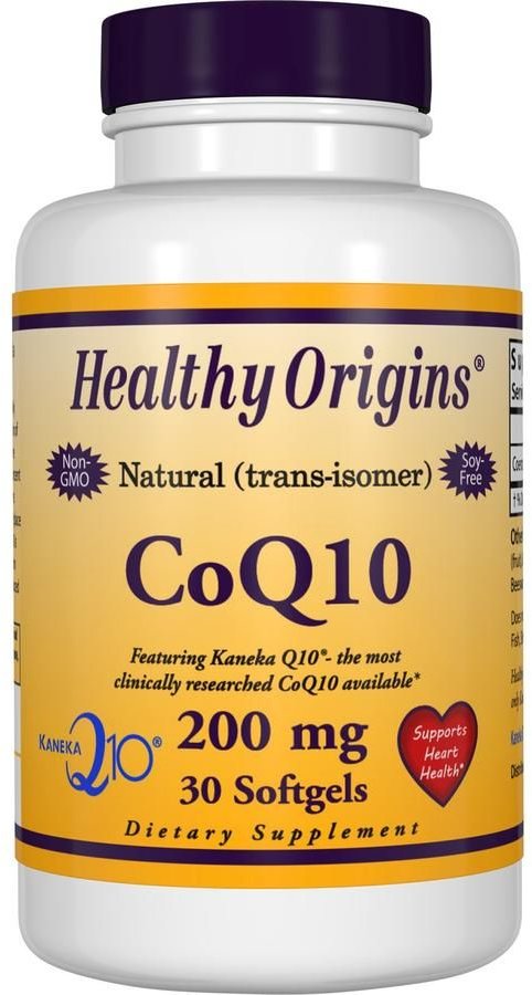 Акція на Healthy Origins, CoQ10, Kaneka Q10, 200 mg, 30 Softgels (Discontinued Item) (HO35047) від Stylus