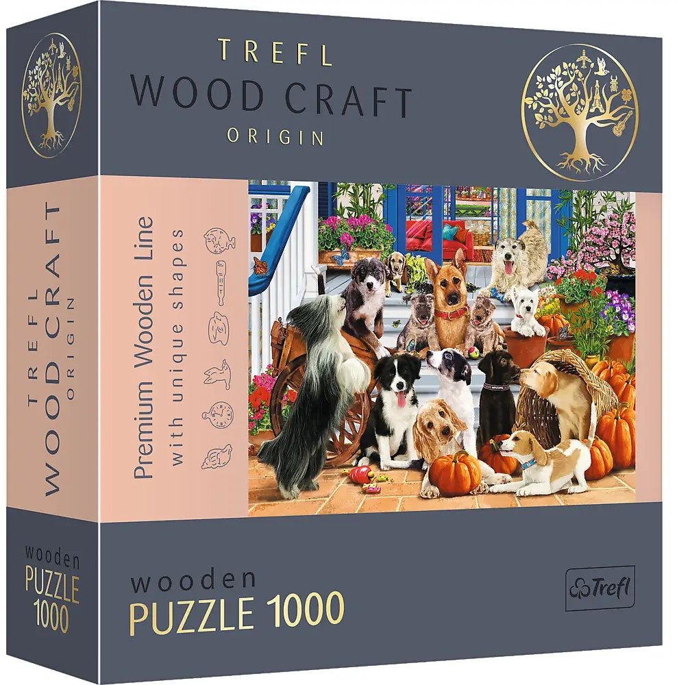 Акція на Пазлы Trefl фигурные из дерева Собачья дружба 1000 элементов (20149) від Stylus