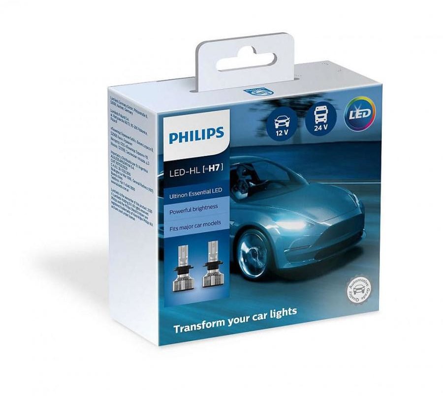 

Лампы светодиодные Philips 11972UE2X2 H7 20W 12-24V Ultinon Essential G2 6500K