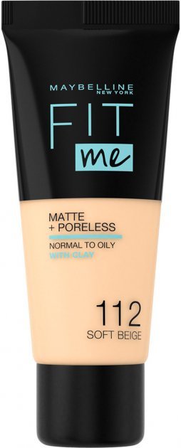 

Maybelline New York Fit ME! Матовый №112 Soft beige Тональный крем 30ml