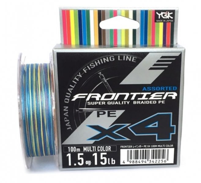 

Шнур Ygk Frontier X4 Assorted Multi Color 100m #2.5/0.260mm 25lb/11.3kg (5545.03.31)