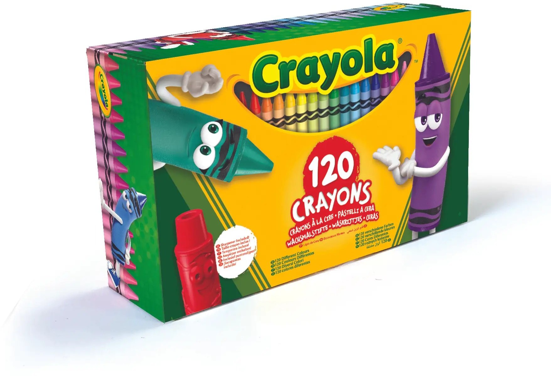 Акція на Набор восковых мелков с точилкой Crayola, 120 шт (52-6920) від Stylus