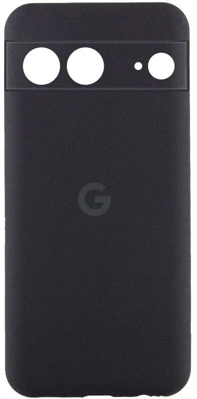 

Lakshmi Premium Silicone Case з Logo Full Camera Black для Google Pixel 7a