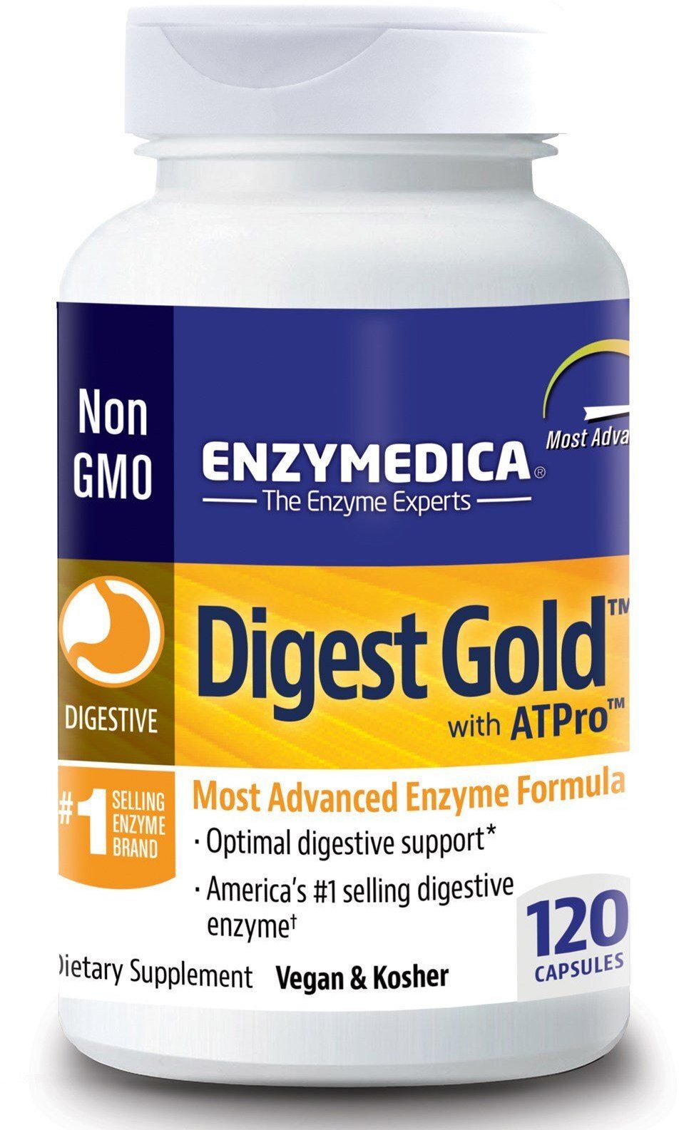 Акція на Enzymedica Digest Gold with ATPro Пищеварительные ферменты 120 капсул від Stylus