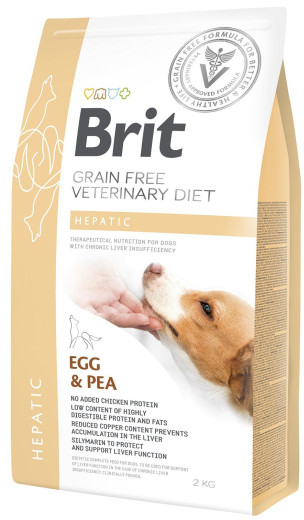 Акція на Сухой корм Brit Gf VetDiets Dog Hepatic для собак при болезни печени с яйцом, горохом, бататом и гречкой 2 кг (8595602528172) від Stylus
