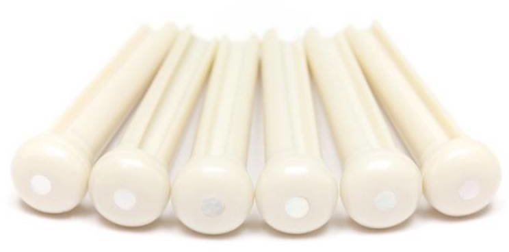 

Набор колышков Graph Tech PP-1142-00 Tusq Bridge Pins Martin Style 2mm White / Mother-Of-Pearl Dot (6 Pcs)