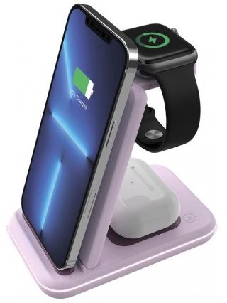 Акція на Canyon Wireless Charger WS-304 15W Iced Pink (CNS-WCS304IP) від Stylus