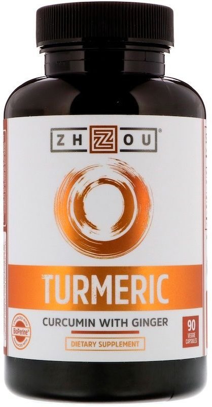 

Zhou Nutrition Turmeric Куркума та імбир 90 вегетаріанських капсул