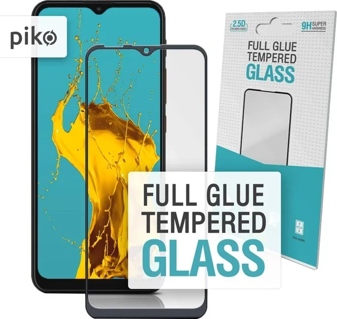 

Piko Tempered Glass Full Glue Black для Motorola Moto E7 Power